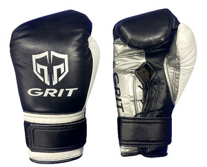 GRIT PROFESSIONAL VELCRO BOXING GLOVES 2311 BK/WH/SL ボクシンググローブ 日本製