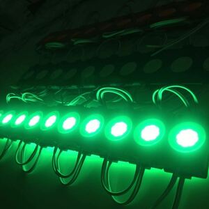 20個連結SET グリーン　緑色　24V LED ライト トラック タイヤ灯 サイドマーカー ランプ 作業灯 S25