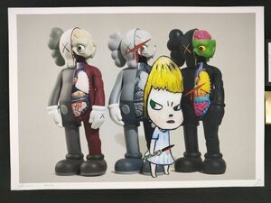 世界限定100枚 DEATH NYC アートポスター 03 KAWS カウズ 人体模型 コンパニオン 奈良美智 ロッタ バンクシー ポップアート