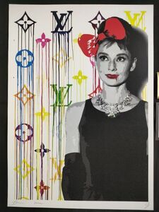 世界限定100枚 DEATH NYC アートポスター 18 ティファニーで朝食を オードリーヘップバーン Audrey Hepburn ヴィトン Vuitton