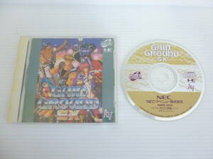 60153◆PC Engine/PCエンジン SUPER CD-ROM2 「GAIN GROUND/ゲイングランド SX」 PCE ゲームソフト 説明書 元ケース有 現状品◆