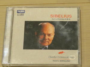 【CD4枚まで送料２３０円】　Sibelius: Symphonies ４＆６　／　Paavo Berglund: Chamber Orchestra Of Europe