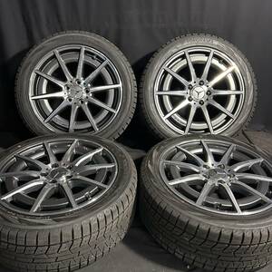 ほぼ新品★スタッドレス+ホイール Cクラス AMG 235/45R18 2022年製 Yokohama IG70 5穴112 8J スタッドレス 4本セット