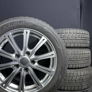  バリ山美品★85/55R16 ヨコハマ IG60 スタッドレス 6J ＋50 5穴PCD114.3 スイフトスポーツ等 