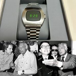 国内正規品ハミルトン　グリーン　PSR ジャンニアニェッリ愛用　アニエリGianni Agnelli パルサー　エベラール　HAMILTON時計　緑