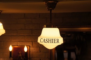 MIDWAY School House CASHIER Lamp/スクールハウスシーリングランプG7/キャッシャーランプ/カフェ/ホテル/レジサイン/店舗照明/SING