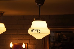 MIDWAY School House GENTS Lamp/スクールハウスランプG7/ジェンツランプ/男性トイレ/カフェ/ホテル/トイレサイン/店舗照明/SING/TOILET