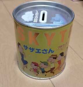サザエさん　貯金箱　缶　東京スカイツリー　高さ約１０ｃｍ♪
