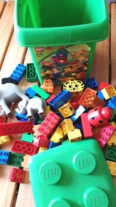 LEGO　レゴ　duplo　デュプロ　バケツ収納付き♪