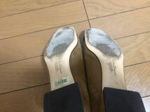 中古品☆フェラガモ 6 D リボン スエード Ferragamo レザー レディース シューズ_画像8