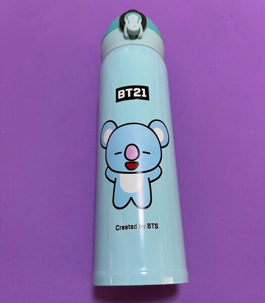 新品 BTS BT21 バンタン KOYA コヤ 水筒 タンブラー 1個 保温 水色
