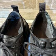 イタリア製　MONCLER モンクレール　メンズレザーシューズ 厚底　革靴　サイズ42 27cm ブラック　黒　モンワラビー　_画像4