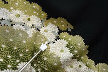 黒留袖 結婚式 五つ紋 家紋 菊 身丈154cm 裄丈64cm ★着物 e-755 桜庭呉服店_画像5