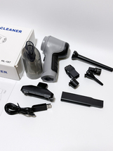 [A] ハンディクリーナー 車載掃除機 コードレス 電動 USB充電式 13000PA強力吸引力 ワイヤレス 軽量 290g 多種類ノズル 小型クリーナー_画像2