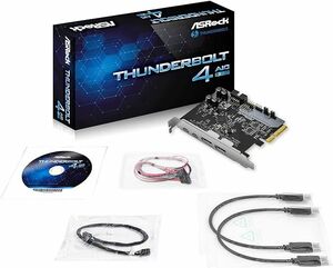 【開梱未使用品】ASRock製 Thunderbolt 4 増設ボード Intel 500シリーズ マザーボード 対応 【国内正規代理店品】 Thunderbolt 4 AIC R2.0