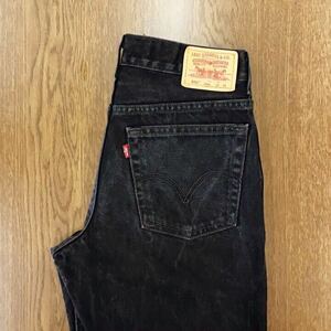 【EK147】Levi's 550 W29 L29 ブラック ジーンズ ジーパン デニムパンツ 黒色 メンズブランド古着 リーバイス550 送料無料