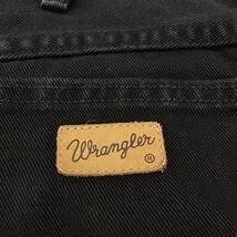 【EK139】Wrangler W34 L32 ブラック ジーンズ ジーパン デニムパンツ 黒色 メンズブランド古着 ラングラー 送料無料_画像10