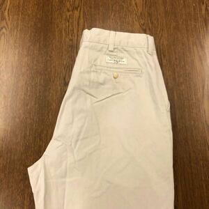 【EK191】POLO by Ralph Lauren W34 L30 ツータック チノパンツ ワークパンツ ライトベージュ ブランド古着 ポロ ラルフローレン 送料無料