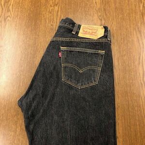 【EK226】Levi's 501 W38 L32 定番ストレート ブラック ジーンズ ジーパン デニムパンツ 黒色 メンズブランド古着 リーバイス501 送料無料