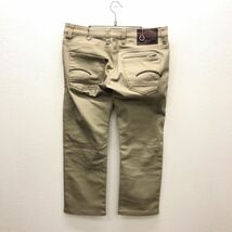 【EK254】G-STAR RAW W33 L32 ウォームパンツ ベージュ 裏地総柄 ストレッチ生地 メンズブランド古着 ジースターロウ 送料無料_画像3