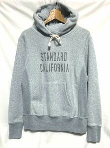 ★美品　Champion REVERSE WEAVE × STANDARD CALIFORNIA 別注　単色タグ復刻 ヘビーウェイトスウェット プルオーバーフードパーカー S