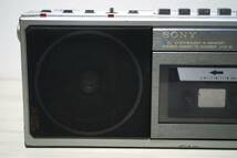 SONY ソニー ステレオ ラジカセ CFS-10 　AM/FM→OK　テープ→NG／検索用 時代物 当時物 アンティーク レトロ【11107】_画像2