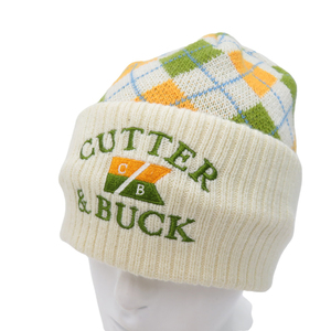 CUTTER&BUCK カッターアンドバック 2WAY ニット帽 アーガイル柄 ベージュ系 F [240001889606] ゴルフウェア