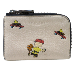 【1円】COACH コーチ × PEANUTS C4329 コインケース カードケース キーケース スヌーピー [240001982009]