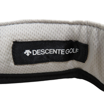 DESCENTE GOLF デサントゴルフ 2021年モデル サンバイザー ホワイト系 F 57-59 [240101075351] ゴルフウェア_画像5