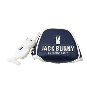 JACK BUNNY ジャックバニー ヘッドカバー うさぎホルダー付 ネイビー系 PT マレット型 [240101059996] ゴルフウェア