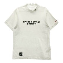 MASTER BUNNY EDITION マスターバニーエディション ロゴプリント ハイネック Tシャツ 2022年 ホワイト系 5 [240003000399] ゴルフウェア_画像1