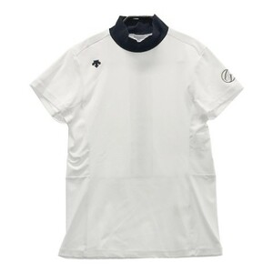 DESCENTE GOLF デサントゴルフ 2021年モデル ハイネック半袖 Tシャツ ホワイト系 O [240101051296] ゴルフウェア レディース