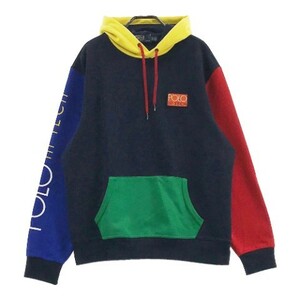 Polo by Ralph Lauren ポロ バイ ラルフ ローレン POLO HI TECH HYBRID HOODIE プルオーバーパーカー ブルー系 L [240101058733] メンズ