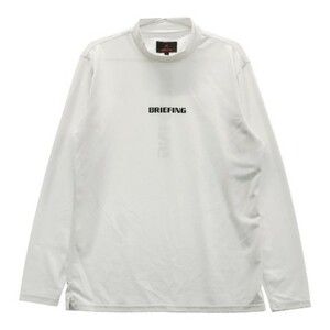 BRIEFING GOLF ブリーフィング 2021年モデル ハイネック 長袖 Tシャツ ホワイト系 L [240101058855] ゴルフウェア メンズ