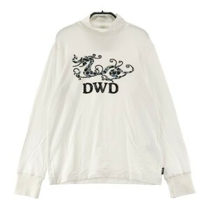 【1円】DANCE WITH DRAGON ダンスウィズドラゴン ハイネック長袖Tシャツ スパンコール ホワイト系 3 [240001815453]