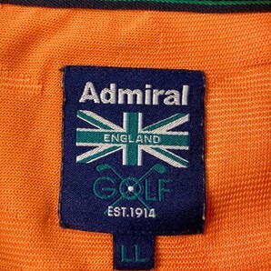ADMIRAL アドミラル 半袖ポロシャツ カモフラ柄 オレンジ系 LL [240101064318] ゴルフウェア メンズの画像7