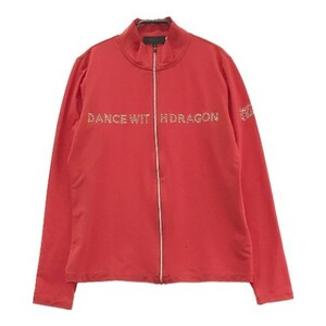 【1円】DANCE WITH DRAGON ダンスウィズドラゴン 薄手ジップジャケット レッド系 3 [240101030770]