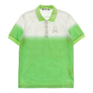 MARK&LONA マークアンドロナ 半袖ポロシャツ グラデーション グリーン系 48 [240101068574] ゴルフウェア メンズ