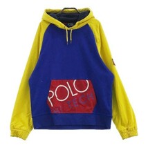 Polo by Ralph Lauren ポロ バイ ラルフ ローレン HI-TECH COLOR BLOCKED HOODIE プルオーバーパーカー ネイビー系 L [240101058735]_画像1