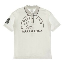 MARK&LONA マークアンドロナ 2023年モデル 半袖ポロシャツ ホワイト系 46 [240101068847] ゴルフウェア メンズ_画像1