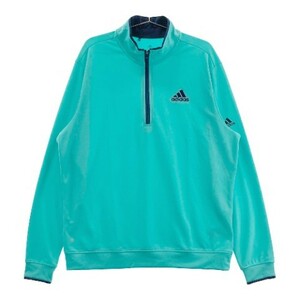 ADIDAS GOLF アディダスゴルフ ハーフジップ 長袖Tシャツ グリーン系 2XO [240101074314] ゴルフウェア メンズ