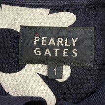 PEARLY GATES パーリーゲイツ 2023年モデル 半袖ポロシャツ 花柄 ネイビー系 1 [240101074445] ゴルフウェア レディース_画像5