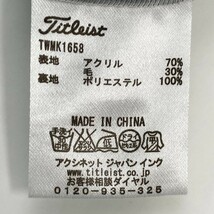 TITLEIST タイトリスト 蓄熱 ニット ジップジャケット ダイヤ柄 グレー系 L [240101075002] ゴルフウェア メンズ_画像7