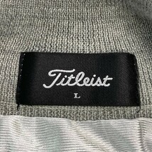 TITLEIST タイトリスト 蓄熱 ニット ジップジャケット ダイヤ柄 グレー系 L [240101075002] ゴルフウェア メンズ_画像6