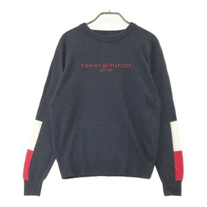 【1円】TOMMY HILFIGER GOLF トミー ヒルフィガーゴルフ ウール混 ニットセーター M [240001941860]