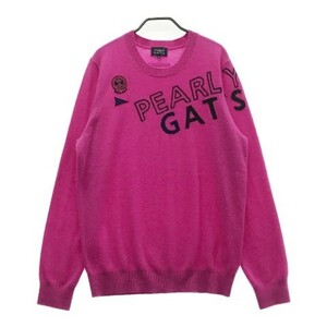 【1円】PEARLY GATES パーリーゲイツ 2023年 カシミヤ混 長袖ニットセーター 6 [240101051907]