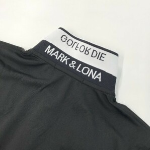 【新品】MARK&LONA マークアンドロナ 半袖ポロシャツ GOLF OR DIE ブラック系 36 [240101062204] ゴルフウェア レディースの画像5