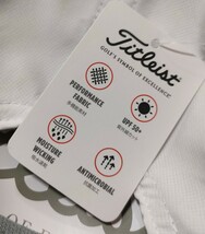 新品 未使用 Titleist タイトリスト キャップ ホワイト 白 マーカー付 紫外線カット 抗菌 吸水速乾 帽子 メンズ ゴルフウェア_画像7