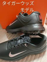 新品 定価25300 NIKE GOLF タイガーウッズ AIR ZOOM TW20 29cm US11 ナイキ ゴルフ スパイク ゴルフシューズ 黒 ブラック エアズーム 防水_画像1