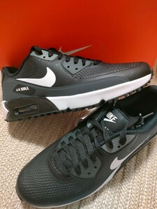 新品 未使用 NIKE GOLF AIR MAX 90 G 28cm ブラック 黒 ナイキ エアマックス 90 ゴルフシューズ 固定スパイク スパイク ゴルフ